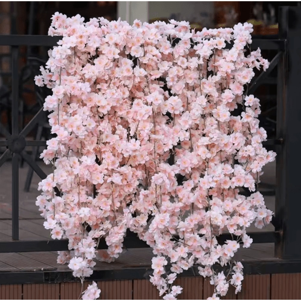 180cm Artificial Sakura Cherry Blossom Garland Wedding Arch Floral Backdrop Decor 0