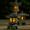 Mini Pagoda Lantern Light Zen Garden Bonsai Decorative Statue 9