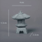 Mini Pagoda Lantern Light Zen Garden Bonsai Decorative Statue 6
