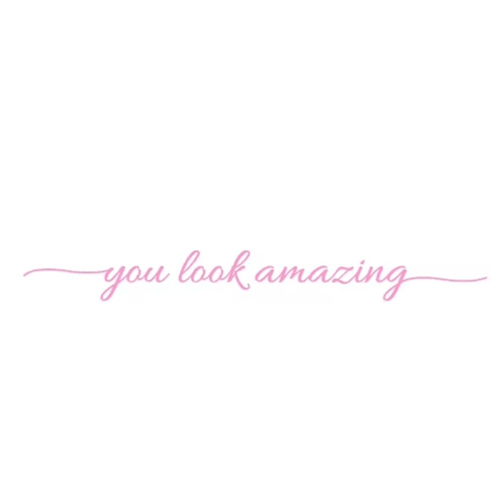 You Look Amazing Mirror Decal Inspirational Vinyl Wall Sticker For Bathroom Bedroom 11