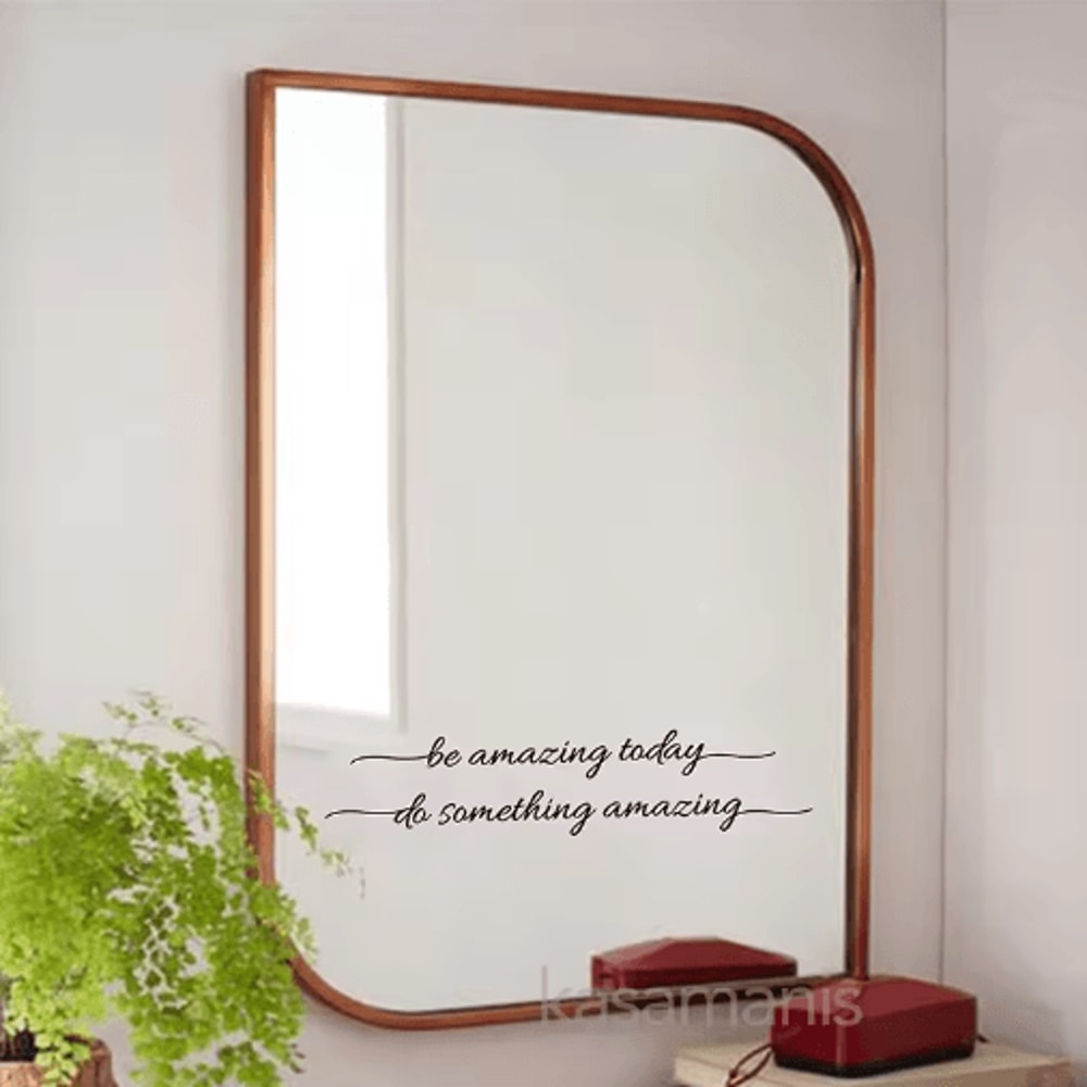 You Look Amazing Mirror Decal Inspirational Vinyl Wall Sticker For Bathroom Bedroom 18