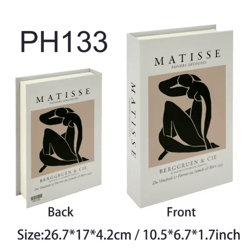 luxury decorative fake books storage box hidden coffee table organizer