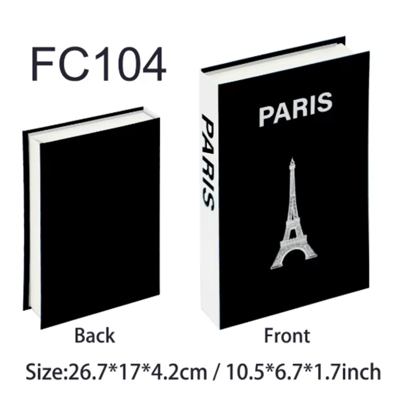 Luxury Decorative Fake Books Storage Box Hidden Coffee Table Organizer 13