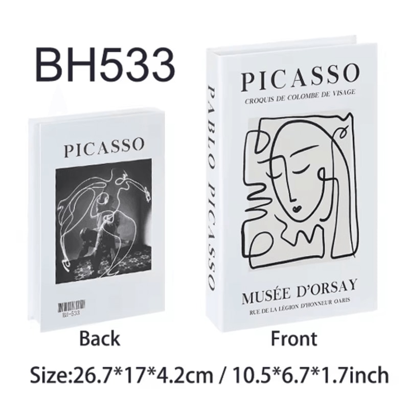 Luxury Decorative Fake Books Storage Box Hidden Coffee Table Organizer 17