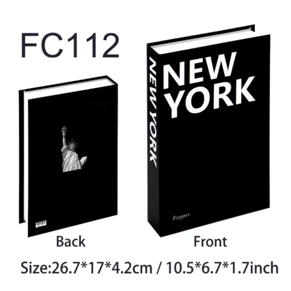 Luxury Decorative Fake Books Storage Box Hidden Coffee Table Organizer 3