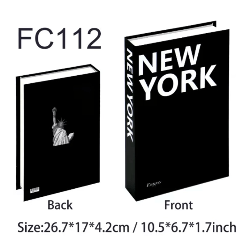 Luxury Decorative Fake Books Storage Box Hidden Coffee Table Organizer 3