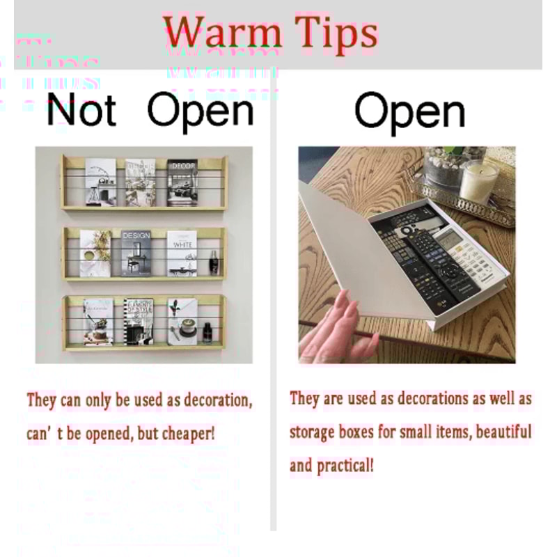 Luxury Decorative Fake Books Storage Box Hidden Coffee Table Organizer 27