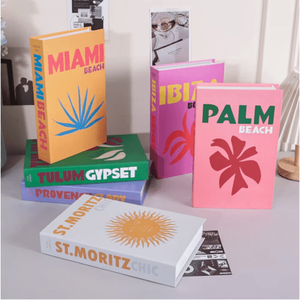 Luxury Decorative Fake Books Storage Box Hidden Coffee Table Organizer 29