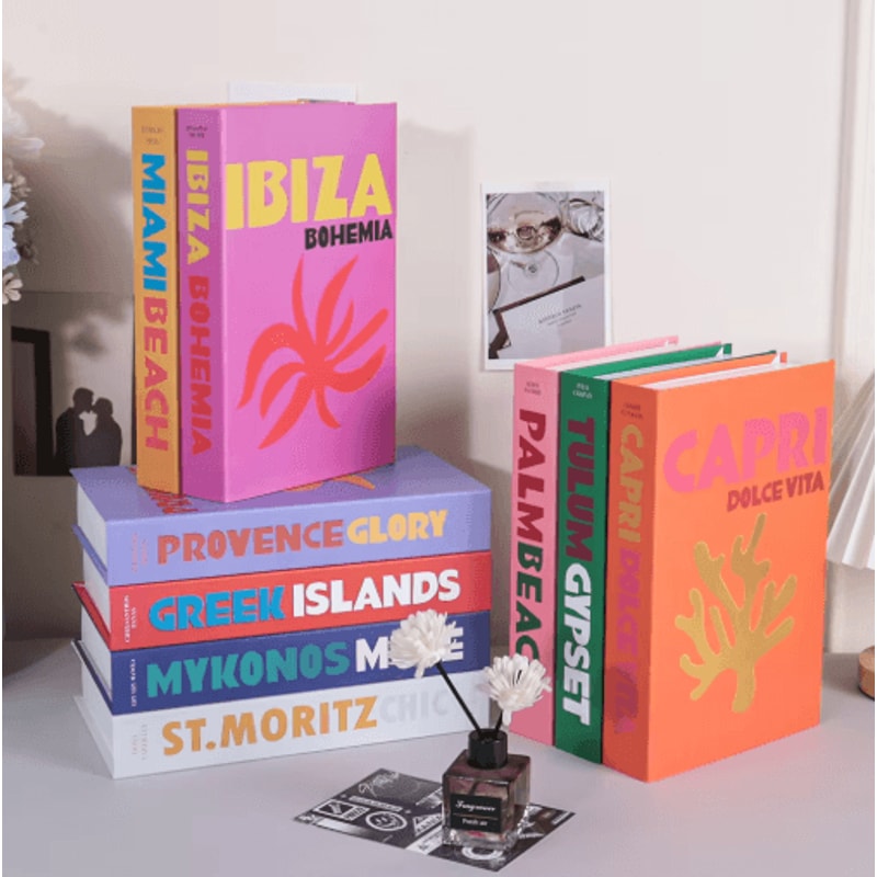 Luxury Decorative Fake Books Storage Box Hidden Coffee Table Organizer 28