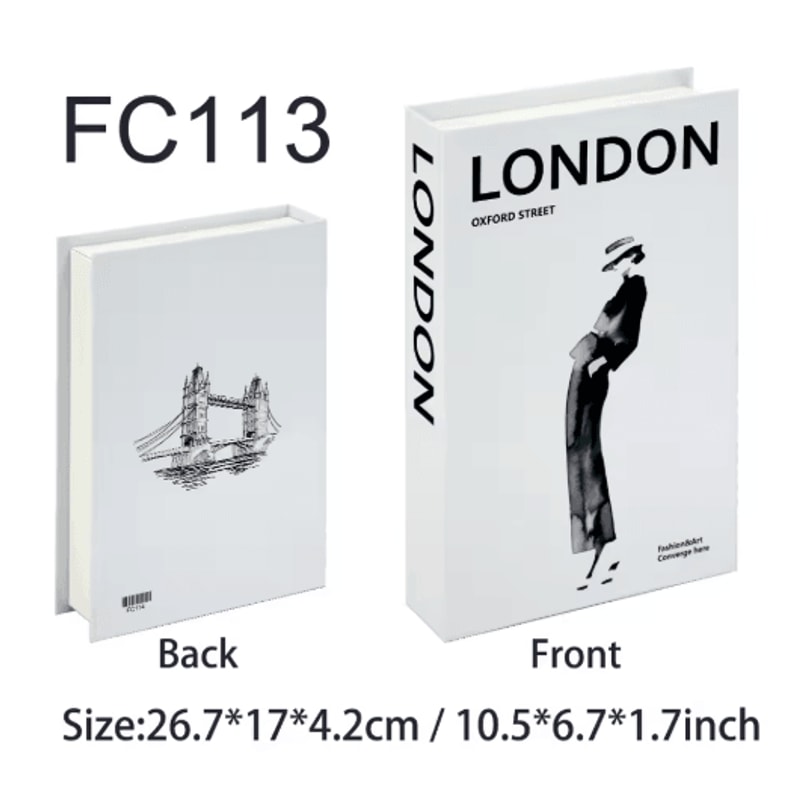 Luxury Decorative Fake Books Set Colorful Coffee Table Shelf Styling Decor 12