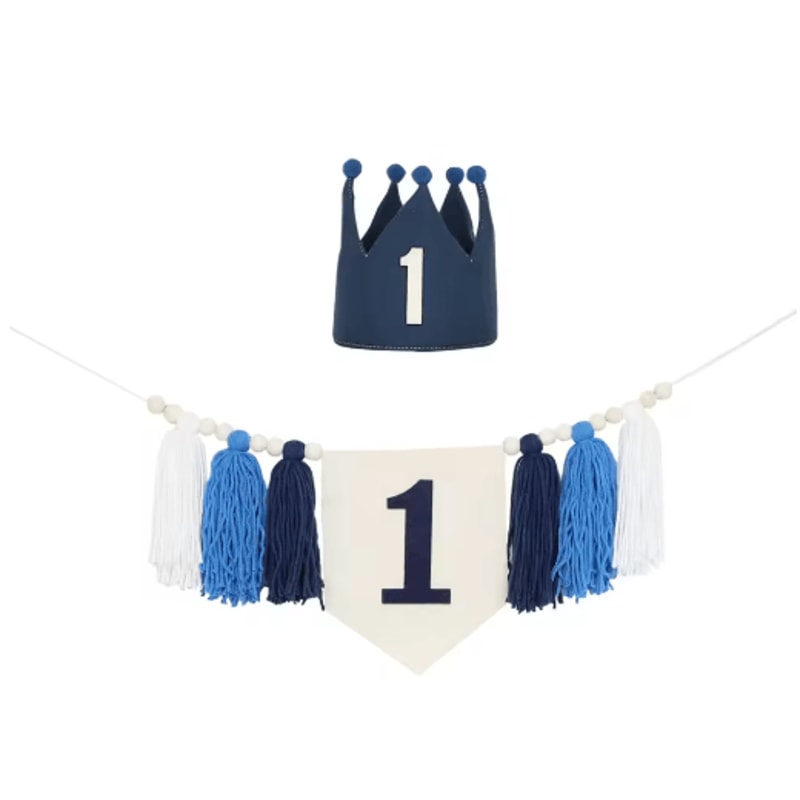 Boho 1st Birthday High Chair Banner Baby First Birthday Party Decor 10