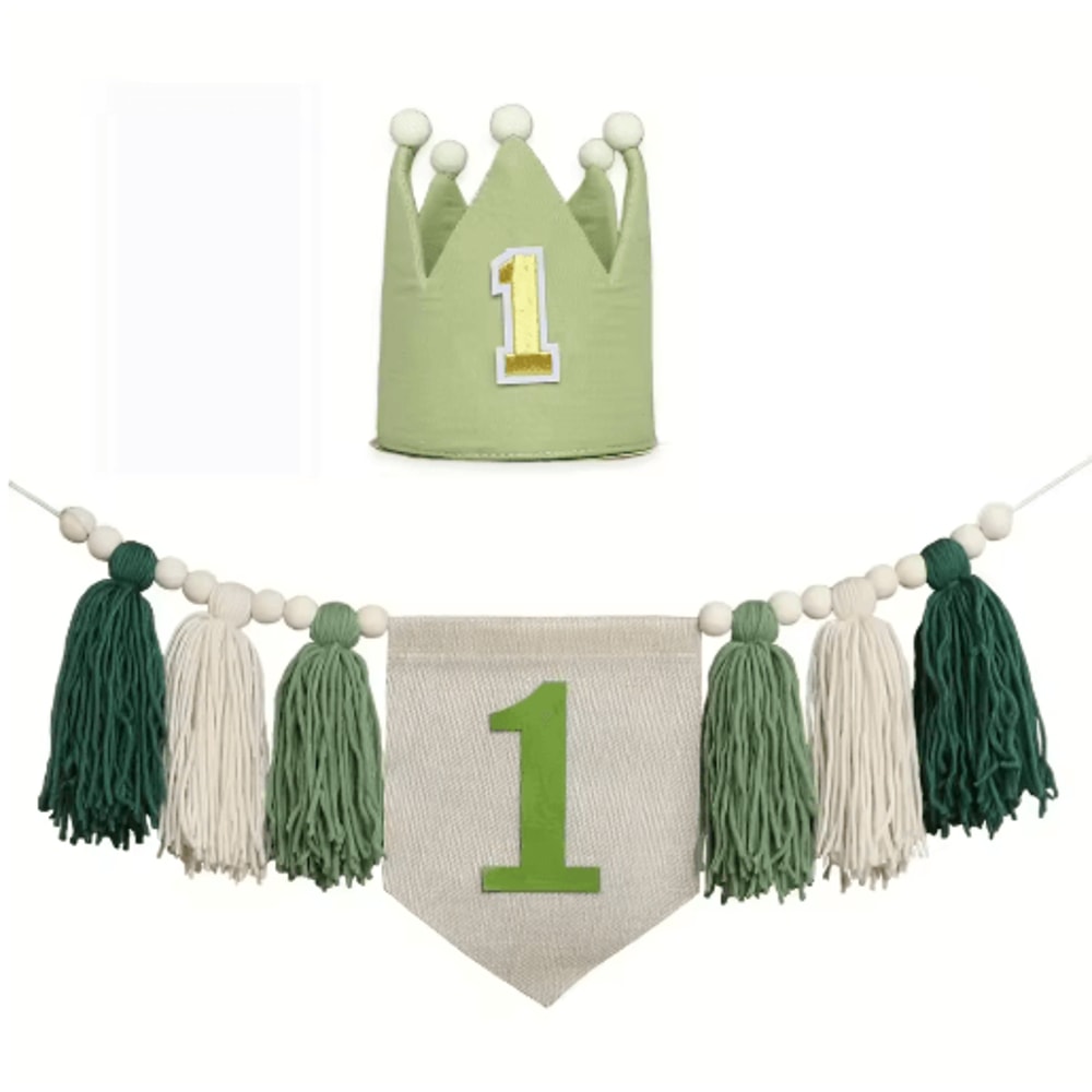 Boho 1st Birthday High Chair Banner Baby First Birthday Party Decor 14