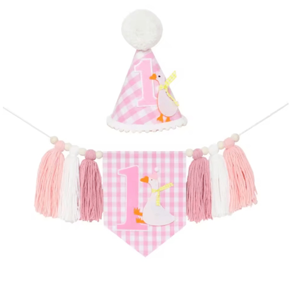 Boho 1st Birthday High Chair Banner Baby First Birthday Party Decor 3