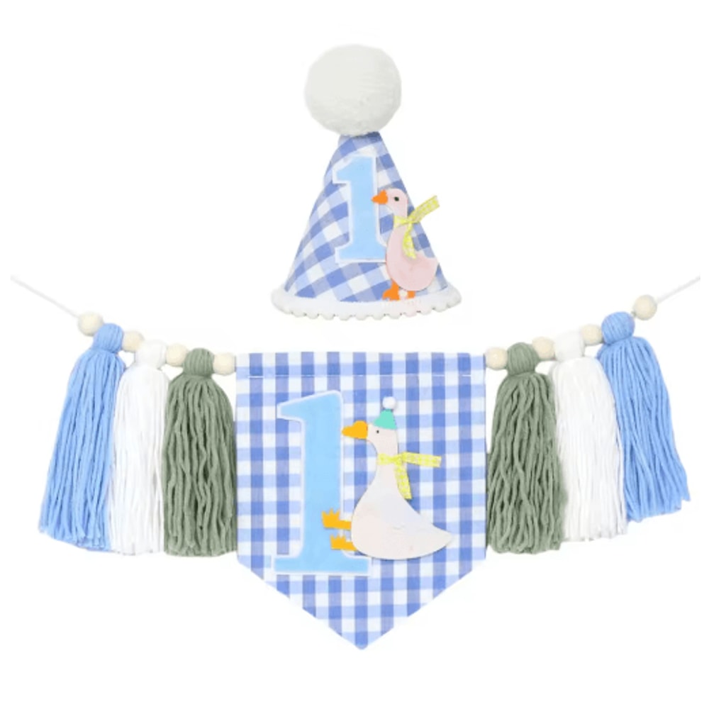 Boho 1st Birthday High Chair Banner Baby First Birthday Party Decor 4