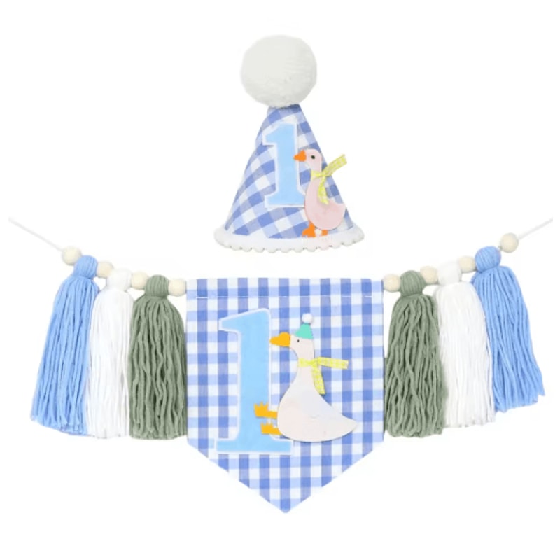 Boho 1st Birthday High Chair Banner Baby First Birthday Party Decor 4