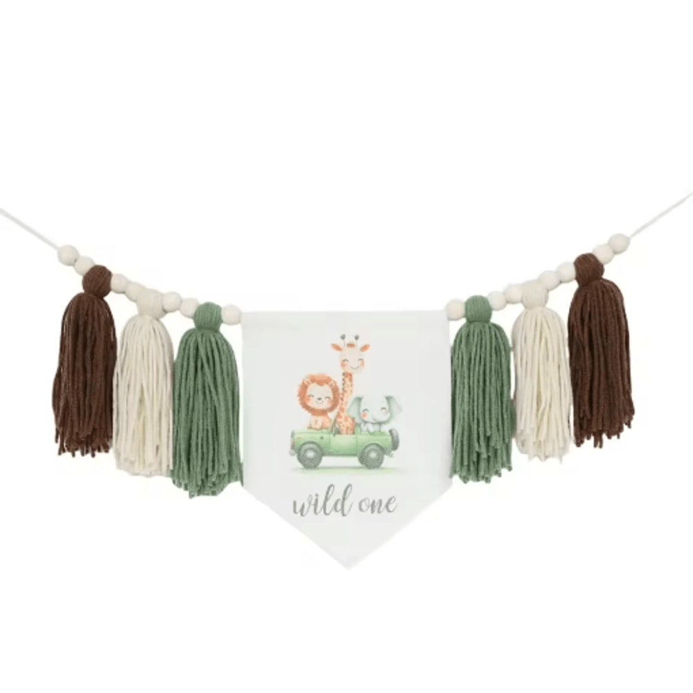 Boho 1st Birthday High Chair Banner Baby First Birthday Party Decor 7