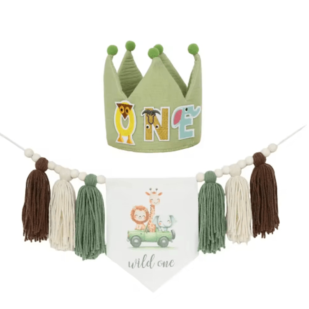 Boho 1st Birthday High Chair Banner Baby First Birthday Party Decor 9