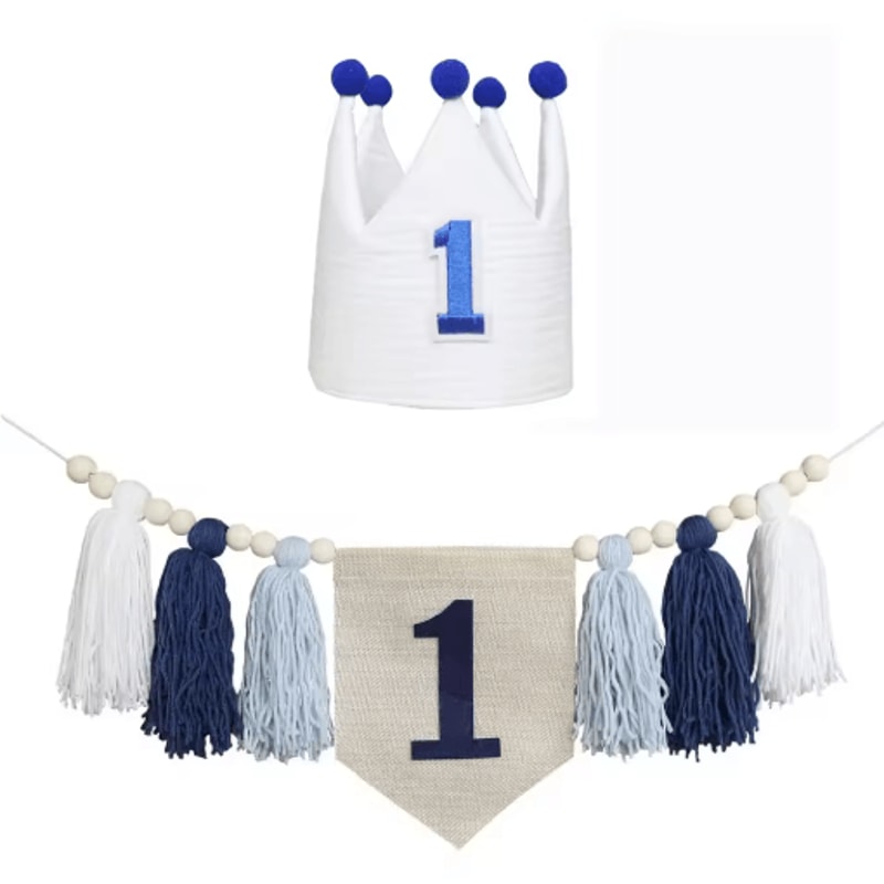 Boho 1st Birthday High Chair Banner Baby First Birthday Party Decor 15