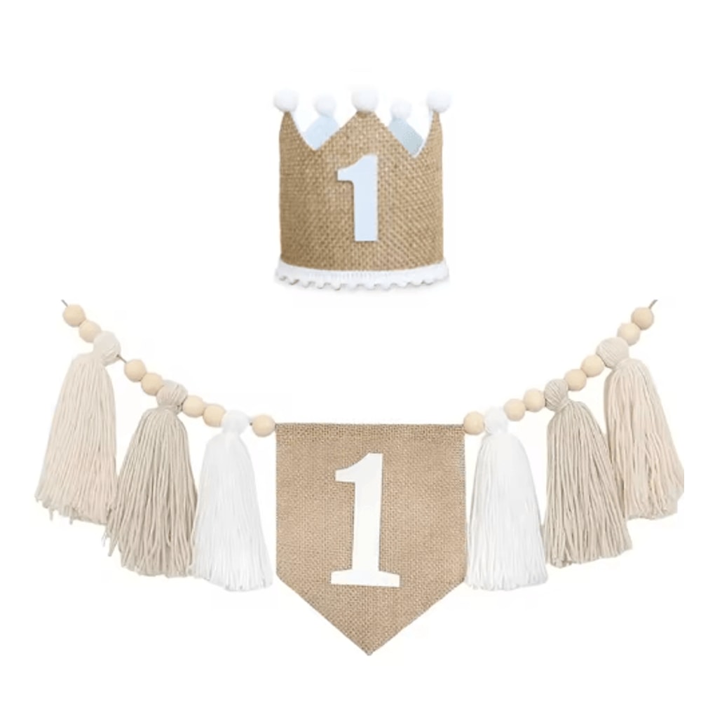 Boho 1st Birthday High Chair Banner Baby First Birthday Party Decor 16