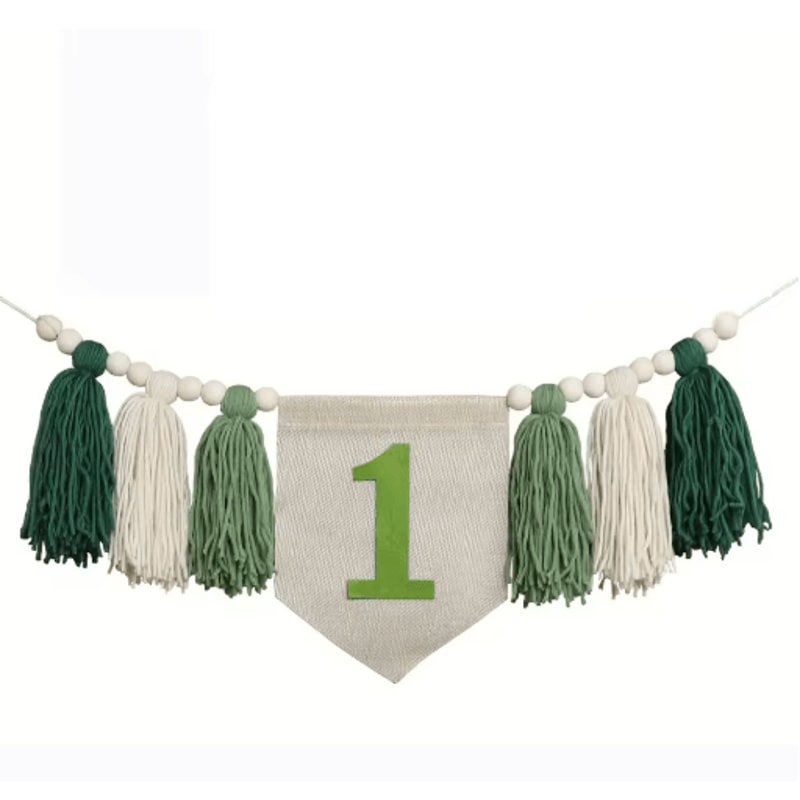 Boho 1st Birthday High Chair Banner Baby First Birthday Party Decor 19