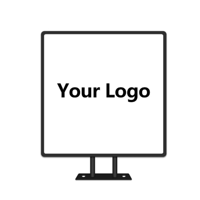 Custom Round LED Business Sign Double Sided Illuminated Storefront Logo Light Box 2