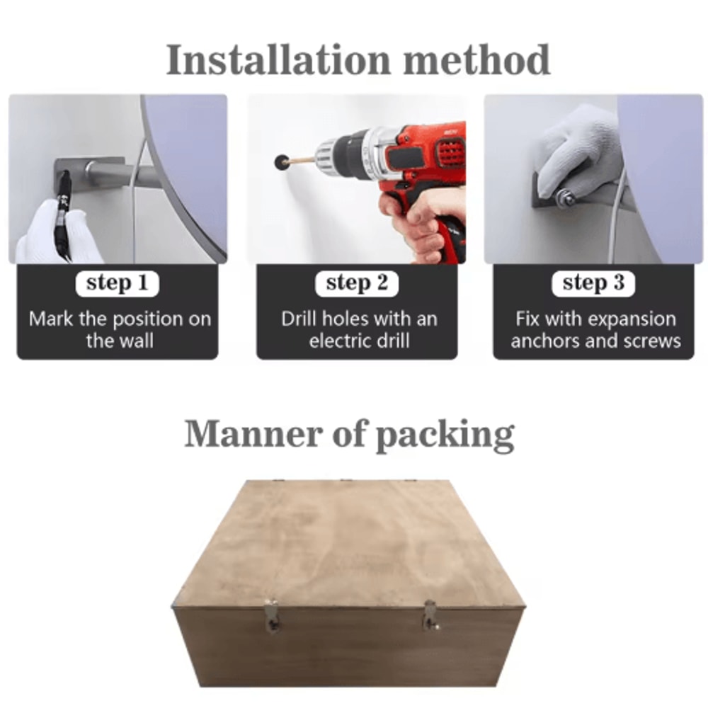Custom Round LED Business Sign Double Sided Illuminated Storefront Logo Light Box 5