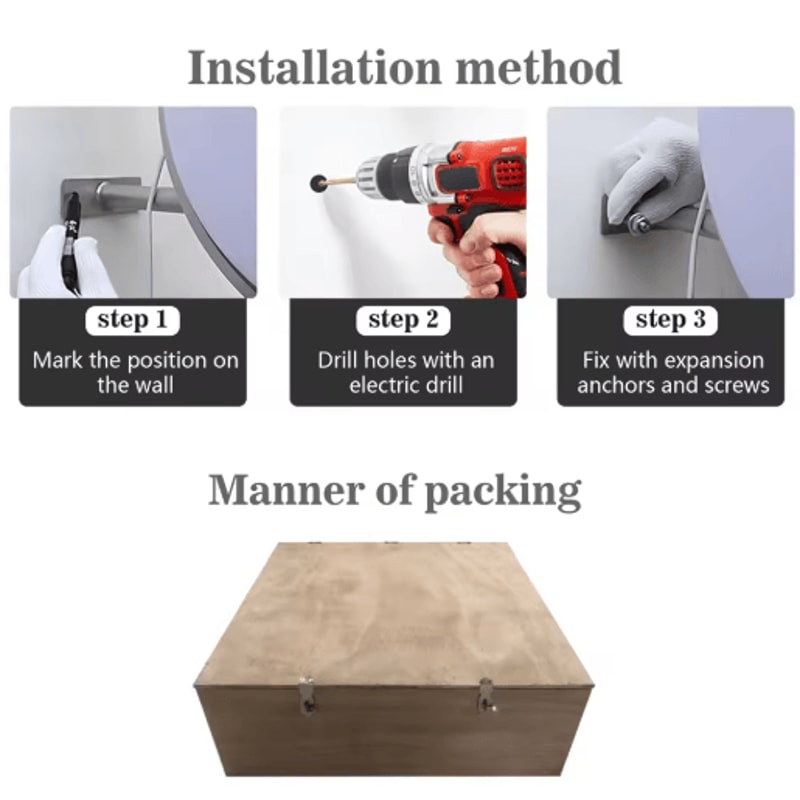 Custom Round LED Business Sign Double Sided Illuminated Storefront Logo Light Box 5