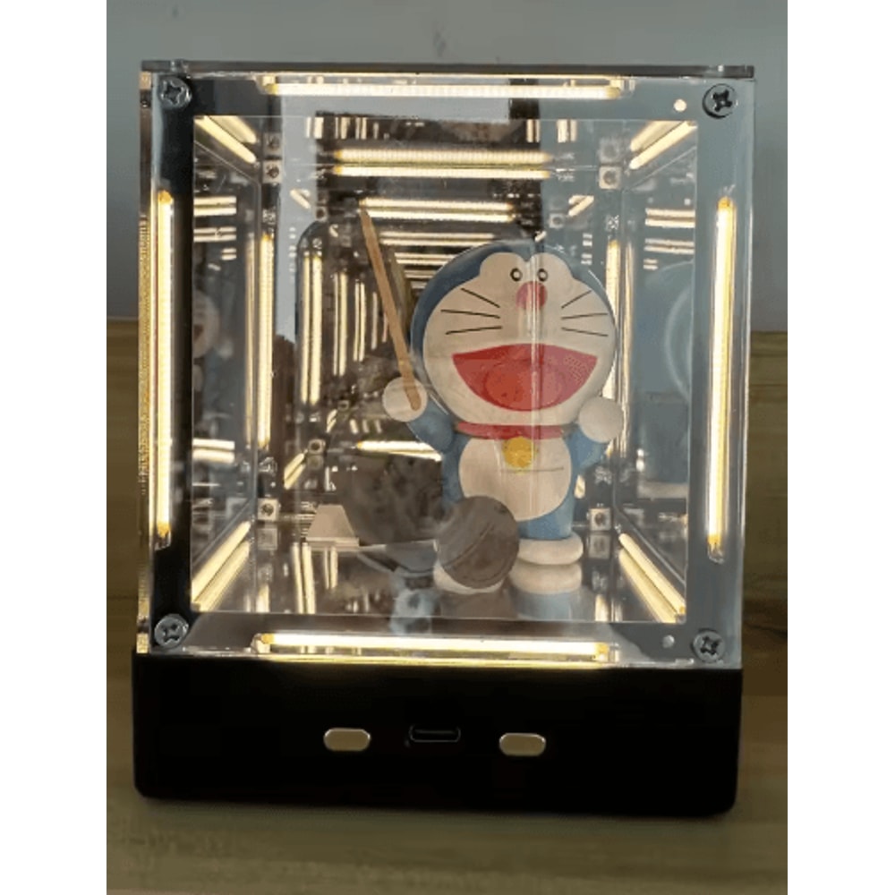 4D Hypercube LED Cube Lamp RGB Gaming Room Decor Acrylic Display Light 5