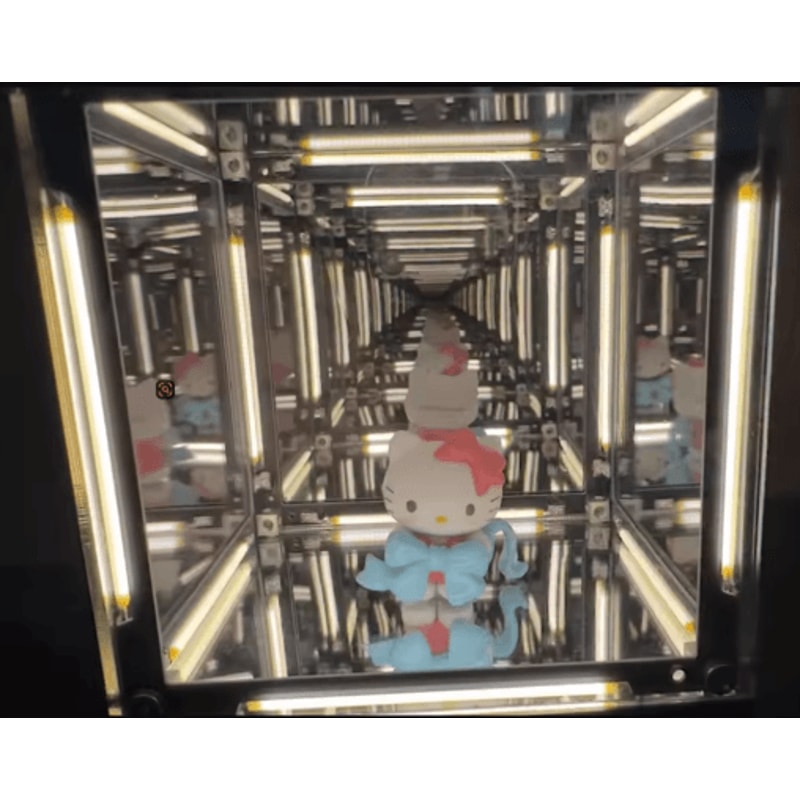 4D Hypercube LED Cube Lamp RGB Gaming Room Decor Acrylic Display Light 7