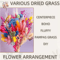 Boho Dried Flower Wedding Bouquet Pampas Babys Breath Preserved Floral Arrangement 6
