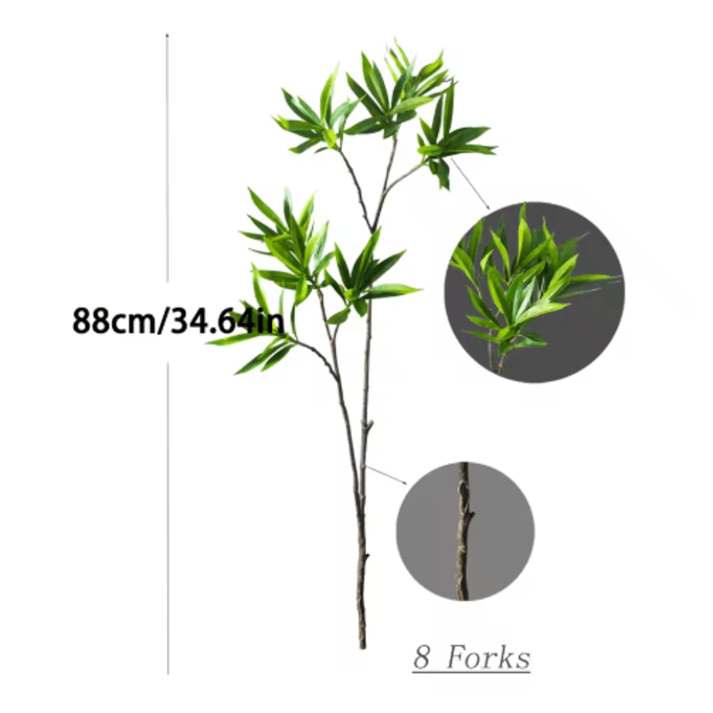 Large Artificial Palm Tree Plant Realistic Tropical Greenery For Home Event Decor 4