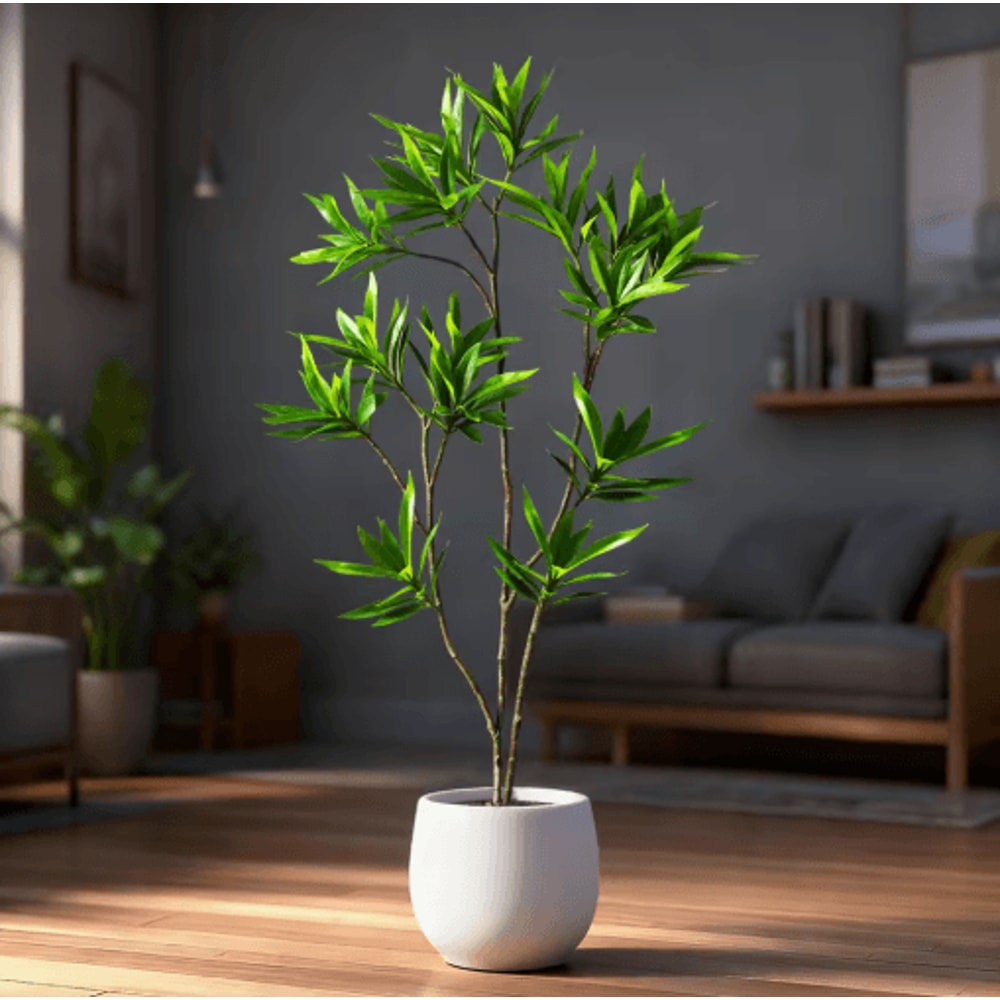 Large Artificial Palm Tree Plant Realistic Tropical Greenery For Home Event Decor 0