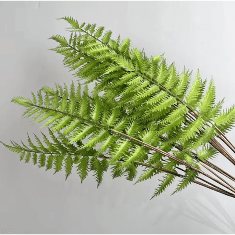 Real Touch Artificial Fern Branches Elegant Greenery For Home Wedding Decor 1