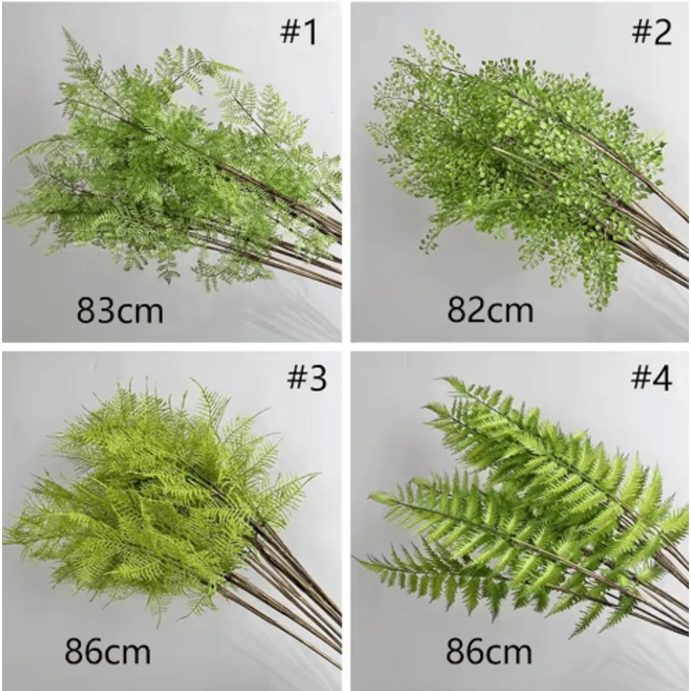 Real Touch Artificial Fern Branches Elegant Greenery For Home Wedding Decor 5