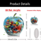 Clear Crystal Apple Figurine Elegant Glass Paperweight Desk Decor 8