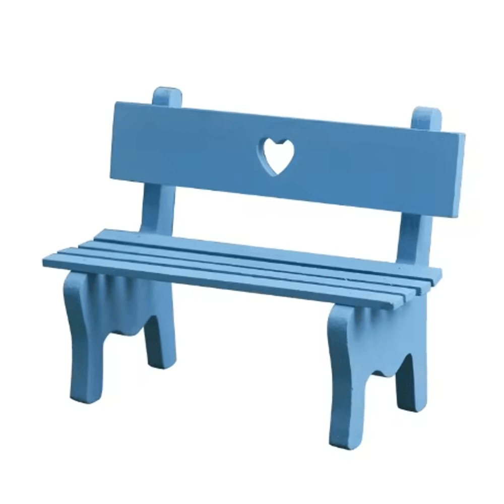 Miniature Fairy Garden Bench Wooden Dollhouse Decor Micro Landscape Accent 5
