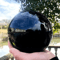 Natural Black Tourmaline Quartz Crystal Ball Healing Chakra Energy Sphere Decor 1