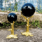 Natural Black Tourmaline Quartz Crystal Ball Healing Chakra Energy Sphere Decor 2