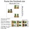 Botanical Plant Wall Sticker Set Potted Greenery Decal For Modern Home Decor 3