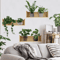 Botanical Plant Wall Sticker Set Potted Greenery Decal For Modern Home Decor 6