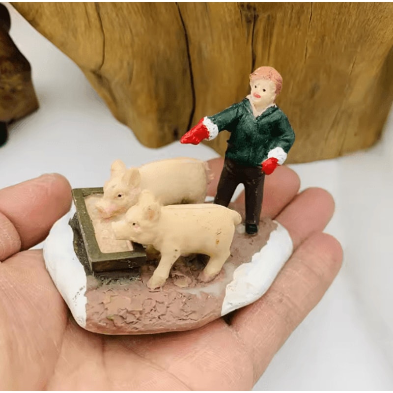 Holiday Miniature Figurines Set Sand Table Fairy Garden Desk Decor 2