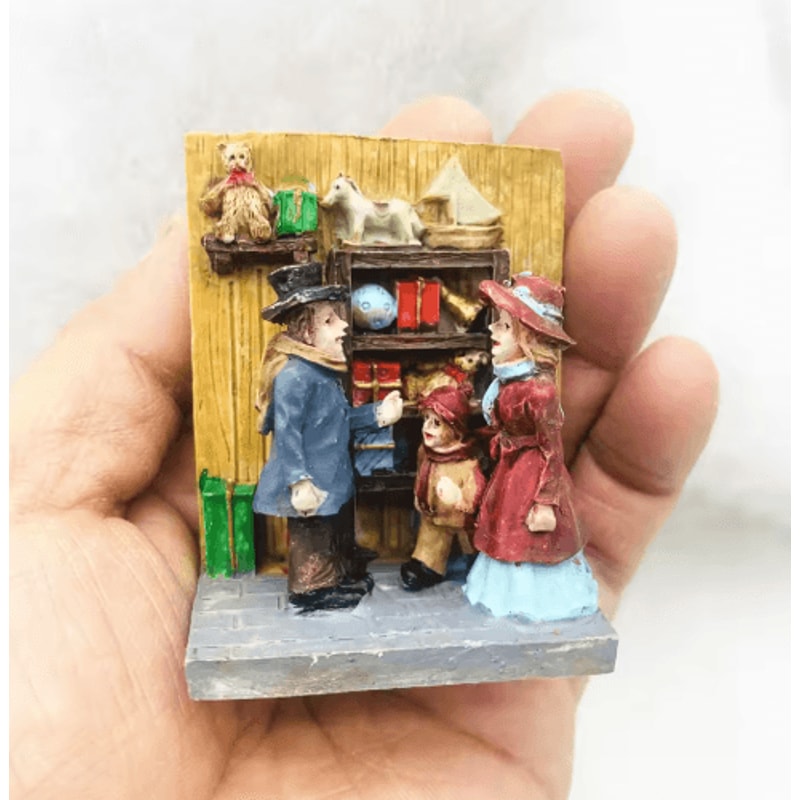 Holiday Miniature Figurines Set Sand Table Fairy Garden Desk Decor 3