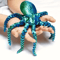 Articulated 3D Printed Octopus Figurine Flexible Desk Toy Ocean Decor 2