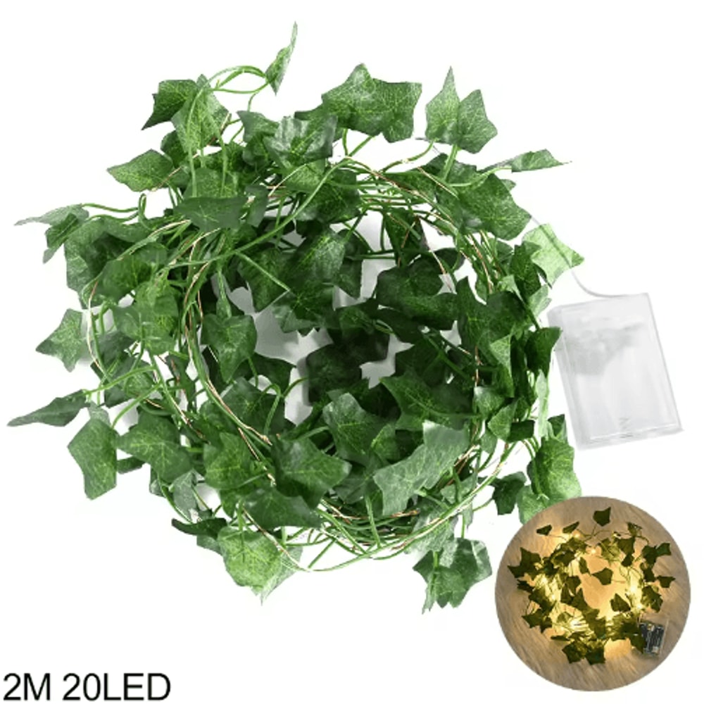 LED Leaf Vine String Lights Artificial Greenery Garland Fairy Lights For Home Events 3