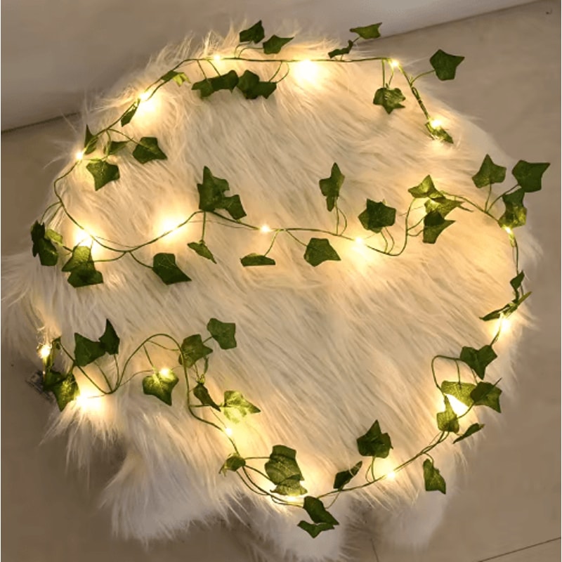 LED Leaf Vine String Lights Artificial Greenery Garland Fairy Lights For Home Events 8