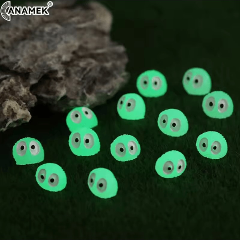 Glowing Dust Elf Miniature Figurines Set Kawaii Micro Landscape Room Decor 0