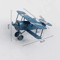 Vintage Tin Airplane Model Wrought Iron Aircraft Desk Car Decor 3