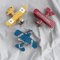 Vintage Tin Airplane Model Wrought Iron Aircraft Desk Car Decor 4