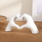 HeartShaped Love Decor Statue Cute Aesthetic Shelf Table Accent 1