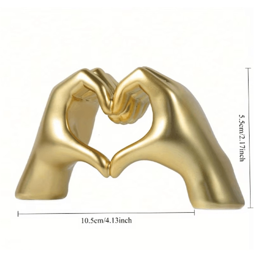HeartShaped Love Decor Statue Cute Aesthetic Shelf Table Accent 9